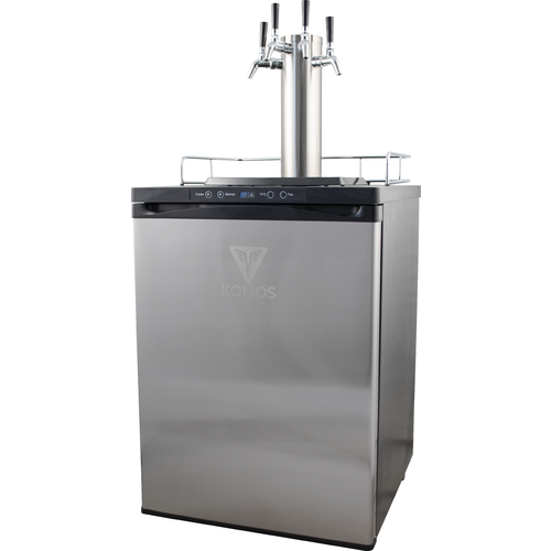 4 Tap Kegerator with Stainless Steel Intertap Faucets